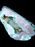 Blue Green dyed Agate geode 54*28*25mm 41g in sunlight - Rocks and Things Store