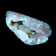 Blue Green dyed Agate geode 54*28*25mm 41g in sunlight - Rocks and Things Store