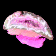 Magenta dyed lumpy Agate geode 46*28*27mm 42g in sunlight - Rocks and Things Store