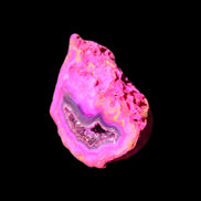Magenta dyed Agate geode 44*25*18mm 17g in sunlight - Rocks and Things Store
