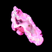 Magenta dyed Agate geode 52*24*16mm 15.5g in sunlight - Rocks and Things Store