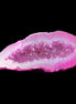 Magenta dyed Agate geode 54*22*11mm 16g in sunlight - Rocks and Things Store