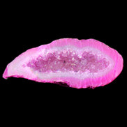 Magenta dyed Agate geode 54*22*11mm 16g in sunlight - Rocks and Things Store