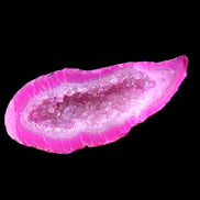 Magenta dyed Agate geode 54*22*11mm 16g in sunlight - Rocks and Things Store