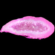 Magenta dyed Agate geode 54*22*11mm 16g in sunlight - Rocks and Things Store