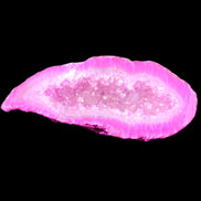Magenta dyed Agate geode 54*22*11mm 16g in sunlight - Rocks and Things Store