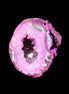 Magenta dyed Agate geode 38*30*40mm 45g in sunlight - Rocks and Things Store
