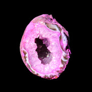 Magenta dyed Agate geode 38*30*40mm 45g in sunlight - Rocks and Things Store
