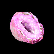 Magenta dyed Agate geode 38*30*40mm 45g in sunlight - Rocks and Things Store