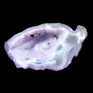 Violet dyed Agate geode 44*25*19mm 21g in sunlight - Rocks and Things Store