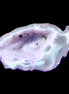 Violet dyed Agate geode 44*25*19mm 21g in sunlight - Rocks and Things Store