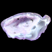 Violet dyed Agate geode 44*25*19mm 21g in sunlight - Rocks and Things Store