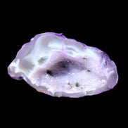 Violet dyed Agate geode 44*25*19mm 21g in sunlight - Rocks and Things Store
