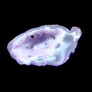 Violet dyed Agate geode 44*25*19mm 21g in sunlight - Rocks and Things Store