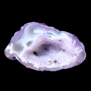 Violet dyed Agate geode 44*25*19mm 21g in sunlight - Rocks and Things Store