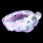 Violet dyed Agate geode 44*25*19mm 21g in sunlight - Rocks and Things Store