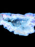 Blue dyed Agate geode 42*30*28mm 22g in sunlight - Rocks and Things Store