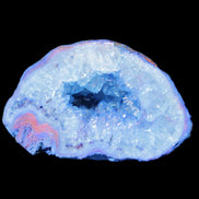 Blue dyed Agate geode 47*30*25mm 37g in sunlight - Rocks and Things Store