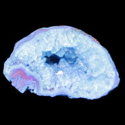 Blue dyed Agate geode 47*30*25mm 37g in sunlight - Rocks and Things Store