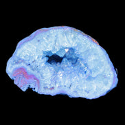 Blue dyed Agate geode 47*30*25mm 37g in sunlight - Rocks and Things Store