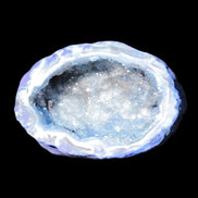 Blue dyed Agate geode 47*37*21mm 35g in sunlight - Rocks and Things Store