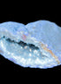 Blue dyed Agate geode 50*22*30mm 30g in sunlight - Rocks and Things Store