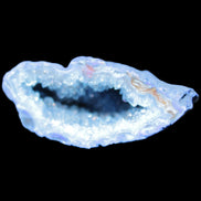Blue dyed Agate geode 50*22*30mm 30g in sunlight - Rocks and Things Store