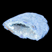 Blue dyed Agate geode 50*22*30mm 30g in sunlight - Rocks and Things Store