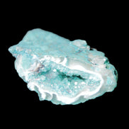 Green dyed Agate geode 42*20*31mm 26g in sunlight - Rocks and Things Store
