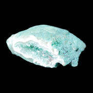 Green dyed Agate geode 42*20*31mm 26g in sunlight - Rocks and Things Store