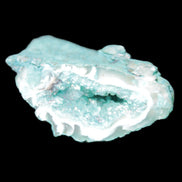 Green dyed Agate geode 42*20*31mm 26g in sunlight - Rocks and Things Store