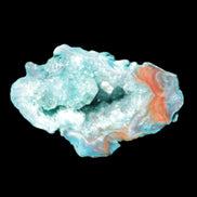 Green dyed Agate geode 44*28*20mm 22g in sunlight - Rocks and Things Store