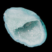 Green dyed Agate geode 40*27*20mm 16g in sunlight - Rocks and Things Store