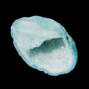Green dyed Agate geode 40*27*20mm 16g in sunlight - Rocks and Things Store