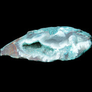 Green dyed Agate geode 45*15*22mm 21g in sunlight - Rocks and Things Store