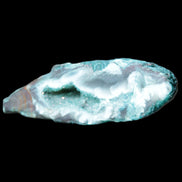 Green dyed Agate geode 45*15*22mm 21g in sunlight - Rocks and Things Store