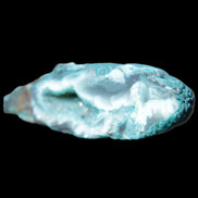 Green dyed Agate geode 45*15*22mm 21g in sunlight - Rocks and Things Store
