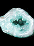 Green dyed Agate geode 50*28*32mm 46g in sunlight - Rocks and Things Store