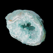 Green dyed Agate geode 50*28*32mm 46g in sunlight - Rocks and Things Store