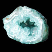 Green dyed Agate geode 50*28*32mm 46g in sunlight - Rocks and Things Store