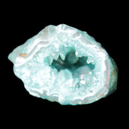 Green dyed Agate geode 50*28*32mm 46g in sunlight - Rocks and Things Store