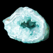 Green dyed Agate geode 50*28*32mm 46g in sunlight - Rocks and Things Store