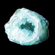 Green dyed Agate geode 50*28*32mm 46g in sunlight - Rocks and Things Store