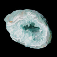 Green dyed Agate geode 50*28*32mm 46g in sunlight - Rocks and Things Store