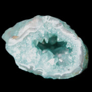 Green dyed Agate geode 50*28*32mm 46g in sunlight - Rocks and Things Store