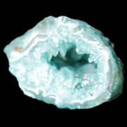 Green dyed Agate geode 50*28*32mm 46g in sunlight - Rocks and Things Store