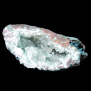 Green dyed Agate geode 51*33*35mm 35g in sunlight - Rocks and Things Store