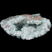 Green dyed Agate geode 51*33*35mm 35g in sunlight - Rocks and Things Store