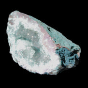 Green dyed Agate geode 51*33*35mm 35g in sunlight - Rocks and Things Store