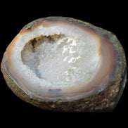 Agate geode 92*80*36mm  (312+83g) 395g in sunlight - Rocks and Things Store
